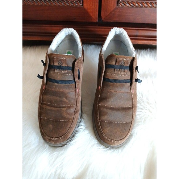 STIO Colter Men's Size 10.5 Low Top Brown Suede Slip-On Comfort Shoes - Picture 1 of 8
